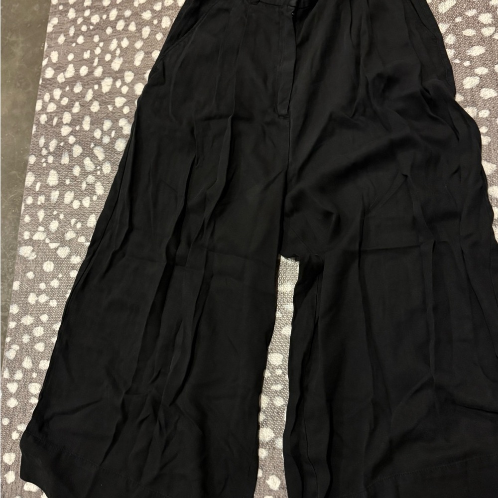 H&M Black Wide-Leg Pants